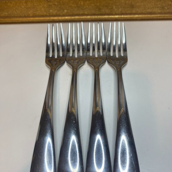 TE Todd English 4 Piece Stainless Steel dinner forks Set China - Picture 2 of 7
